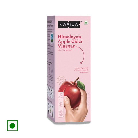 Kapiva Himalayan Apple Cider Vinegar (with enzymes & probiotics), 500 ml Bottle