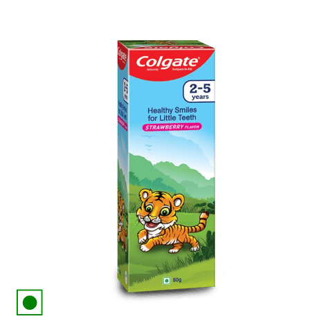 Colgate Kids Toothpaste - 2-5 Years, Strawberry Flavour., 80 gm Box