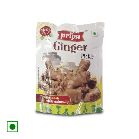 Priya Ginger Pickle With Garlic, 40 gm Pouch
