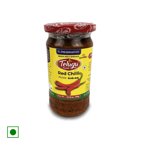 Telugu Foods Red Chilli Pickle., 50 gm Jar