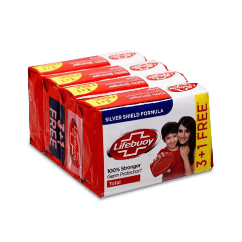 Lifebuoy Total Soap 4X125G B3G1, Packaging Size: 3 In One, 500 gm Pack