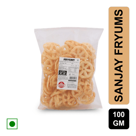 Sanjay Fryums Chips, 100 gm Pouch