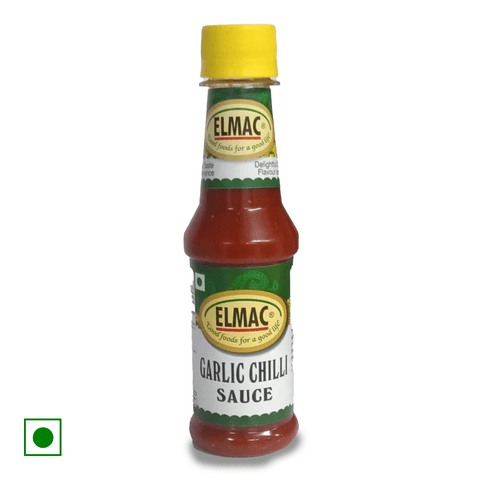 Elmac Garlic Chilli Sauce, 200 gm Bottle