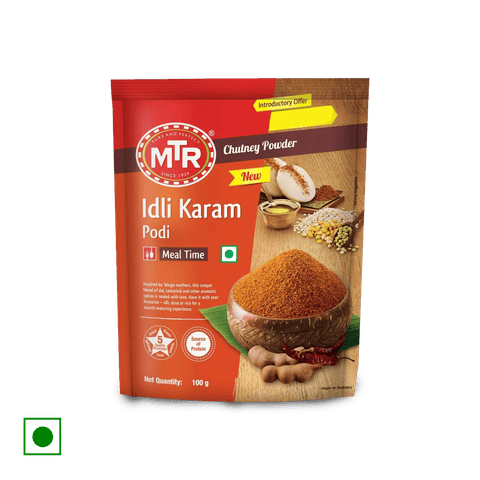 MTR Idli Karam Podi - Chutney Powder, 100 gm Pouch