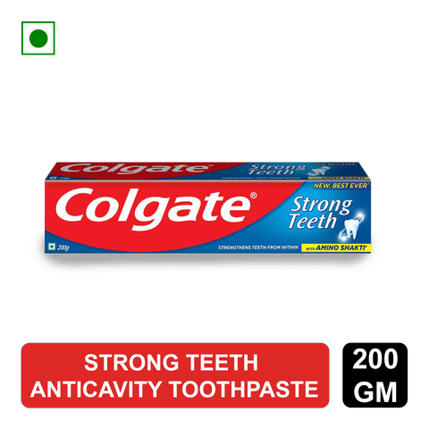 Colgate Strong Teeth Toothpaste, 200 gm Box