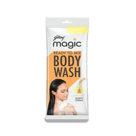Godrej Magic Ready To Mix Body Wash - Honey & Jasmine, 37 gm Pouch