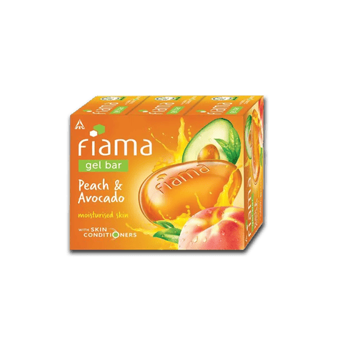 Fiama Mild Dew Gel Bar - Peach & Avocado, 375 gm Pack