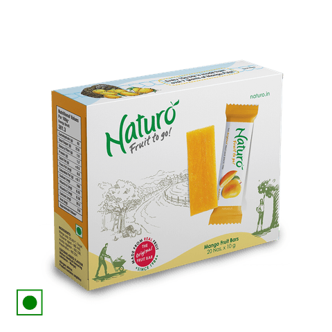 Naturo Mango Fruit Bar, 200 gm Box