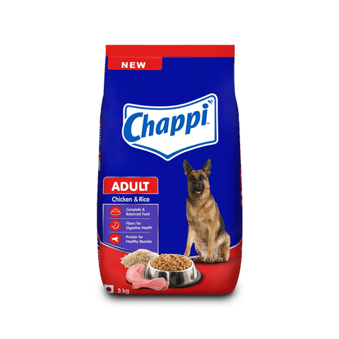 Chappi Adult Dog Food -Chicken & Rice, 2.8 kg Pouch