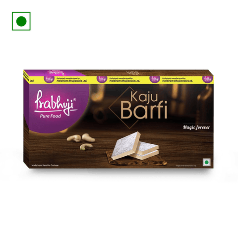 Prabhuji Pure Food Kaju Barfi, 500 gm Box