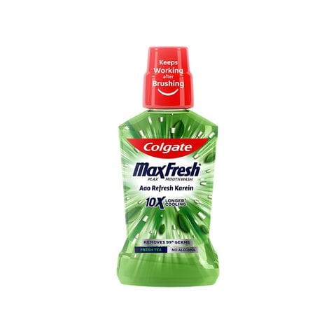 Colgate Maxfresh Fresh Tea Mouthwash, 250 ml Bottle