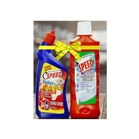 SPEED Toilet Cleaner And Bathroom Cleaner Combo @ 1 L Each, 2 L Bottle