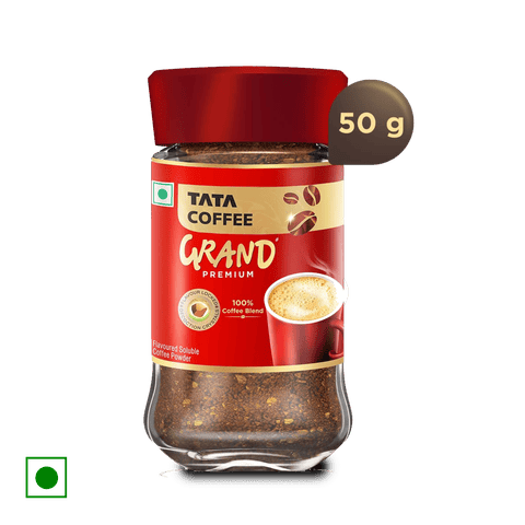 Tata coffee Grand Premium Instant Coffee, 50 gm Jar