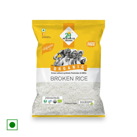 24 Mantra Organic Broken Rice, 1 kg Pouch