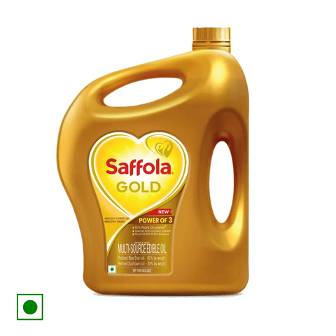 Saffola Gold Refined Cooking Oil, 2 L Jar