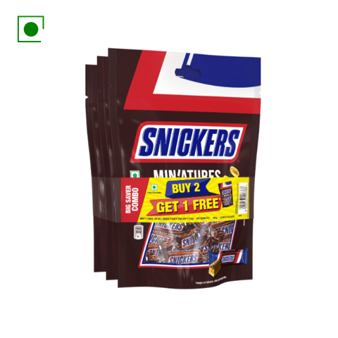 Snickers Miniature 2+1 Pack 396 gm Pouch