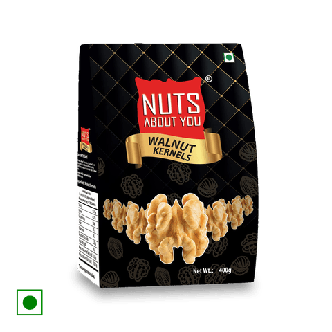 Nuts About You Walnut Kernels, 400 gm Pouch