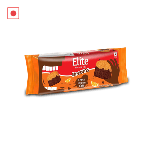 Elite Dreams Choco Orange Cake Bar, 120 gm Pouch
