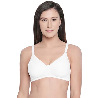 Bodycare Women Cotton Spandex Full Coverage Padded Regular Bra 6590-White