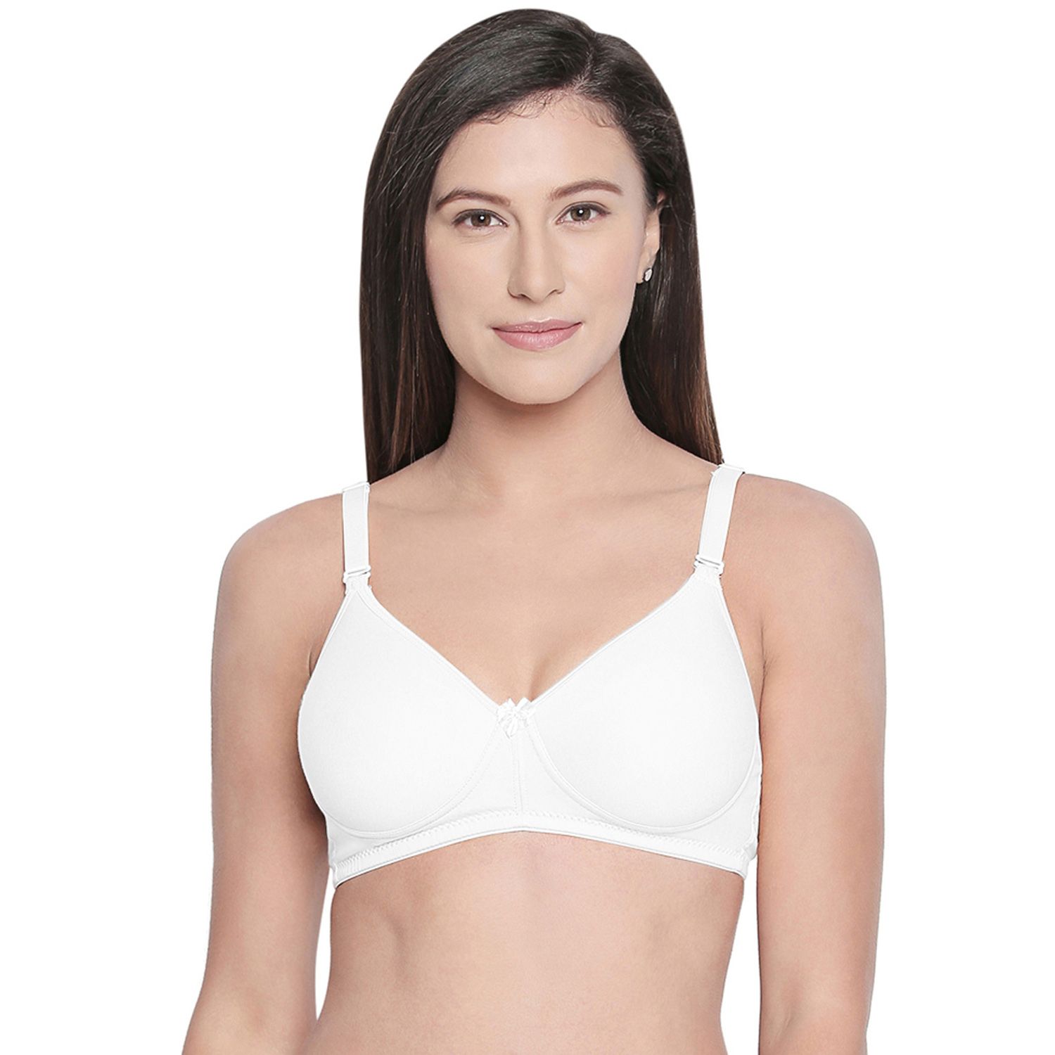 Bodycare Women Cotton Spandex Full Coverage Padded Regular Bra 6590-White