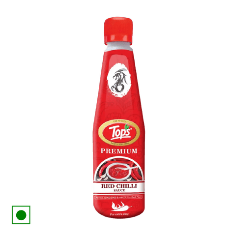 Tops Res Chilly Sauce, 650 gm Bottle