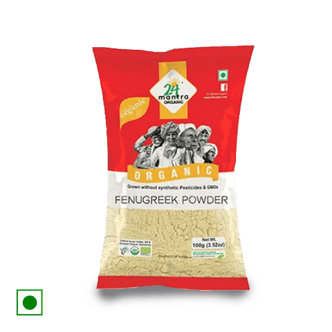 24 Mantra Organic Fenugreek Powder, 100 gm Pack