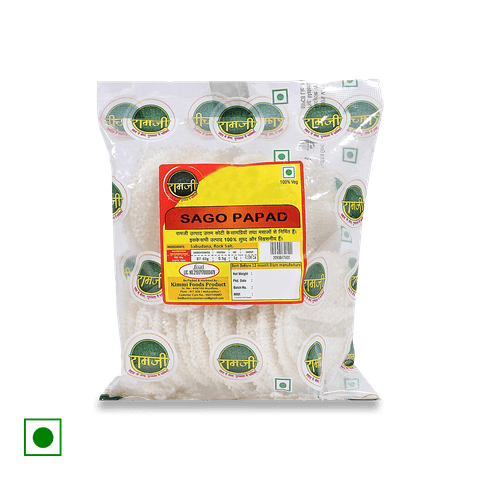 Ramji Sago Papad, 200 gm Pouch