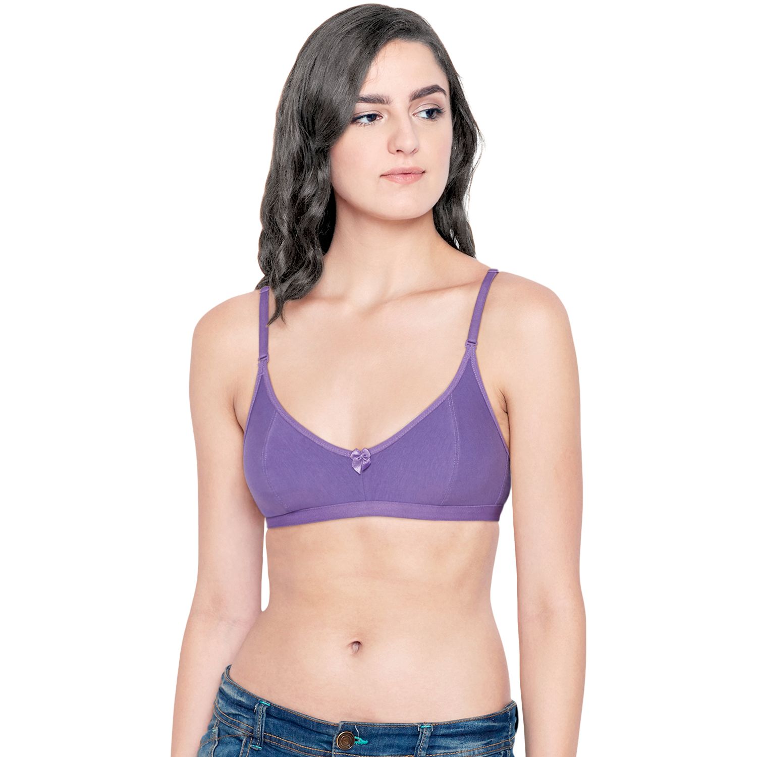 Bodycare Women Cotton Spandex Full Coverage Non Padded Regular Bra E1575DPU