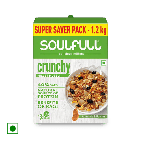 Soulfull Crunchy Millet Muesli, 1.2 kg Box