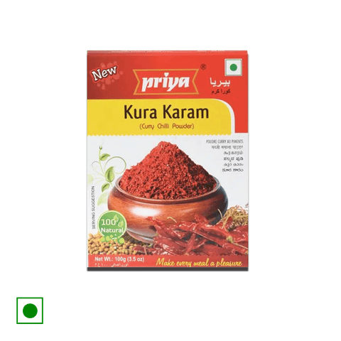 Priya Curry Chilly Powder, 100 gm Pack