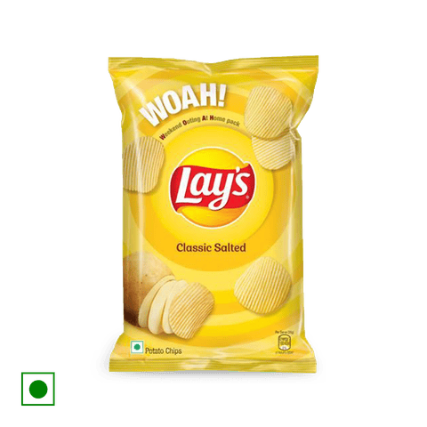 Lay's Classic salted Potato Chips, 130 gm Pack