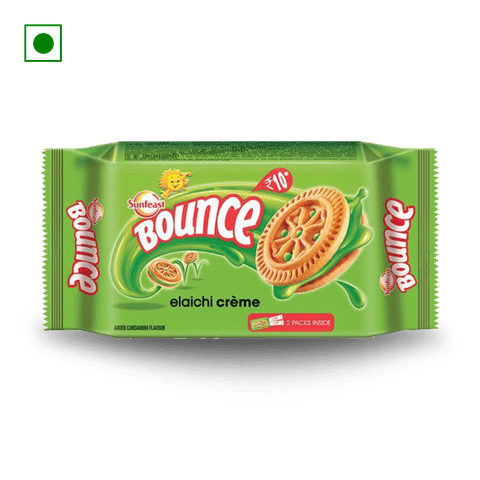 Sunfeast Bounce Elaichi Cream Biscuits, 100 gm Packet