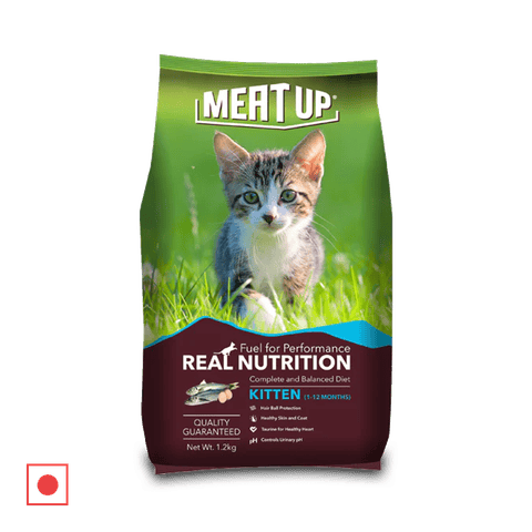 Meat Up Kitten(1-12 Months) Dry Ocean Fish Cat Food, 1.2 kg Bag