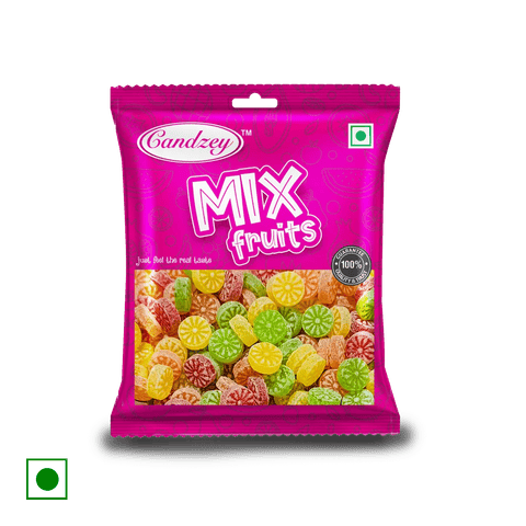 Candzey Mix Fruits Candy, 100 gm Pack
