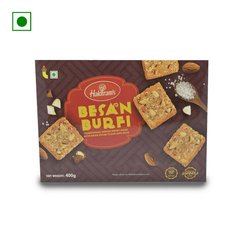 Haldiram's Besan Burfi, 400 gm Box