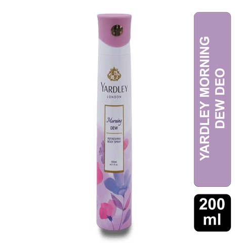 Yardley London Morning Dew Deodorant, 200 ml Bottle