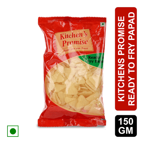 Kitchen's Promise 3D Heart Papad, 150 gm Pouch