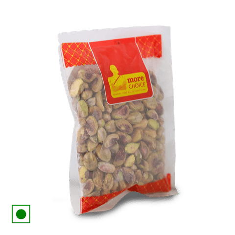 More Choice Plain Pistachio (without shell), 100 gm Pouch