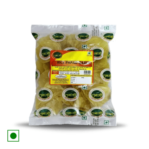 Ramji Rice Papad Garlic, 200 gm Pack