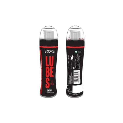 Skore Lubes Cherry Flavoured Lubricant, 50 ml Bottle