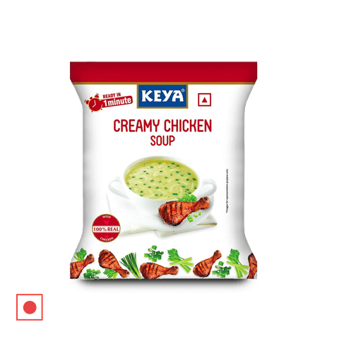 Keya Creamy Chicken Instant Soup, 12 gm Pouch
