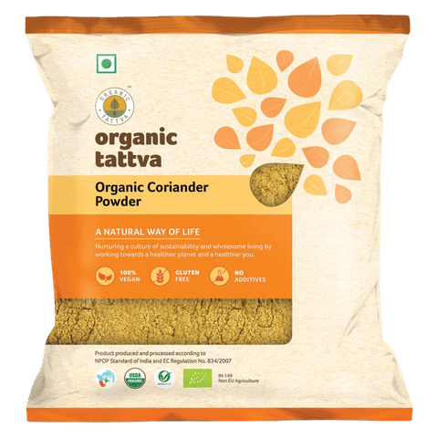 Organic Tattva Coriander Powder, 200 gm Pouch