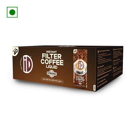 ID Fresh Strong Instant Filter Coffee Liquid | Strong | Authentic, Ready To Use (10Ml X Pack Of 40), 400 ml Pack