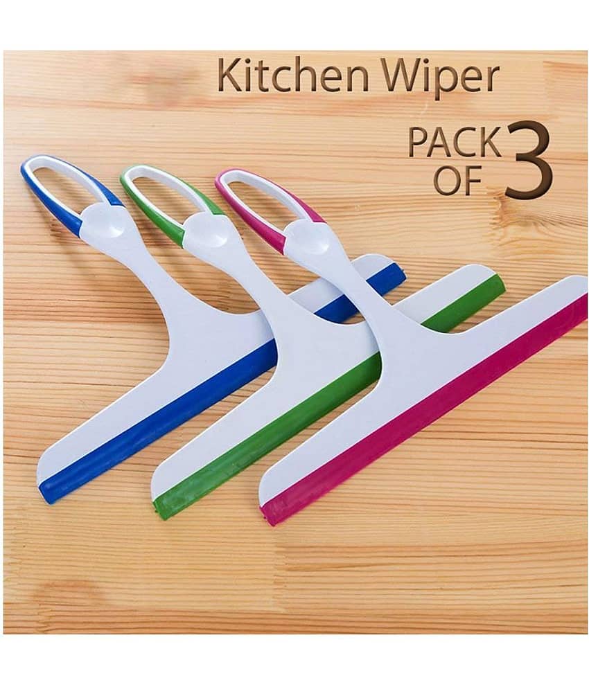 TRAHES Non-Slip Hand-Held Wiper for Cleaning Window Glass, Tiles, Kitchen Table Platform Cleaning Wipe pack of 3
