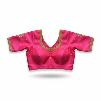 Women's Embellished Pink Ethnic Blouse