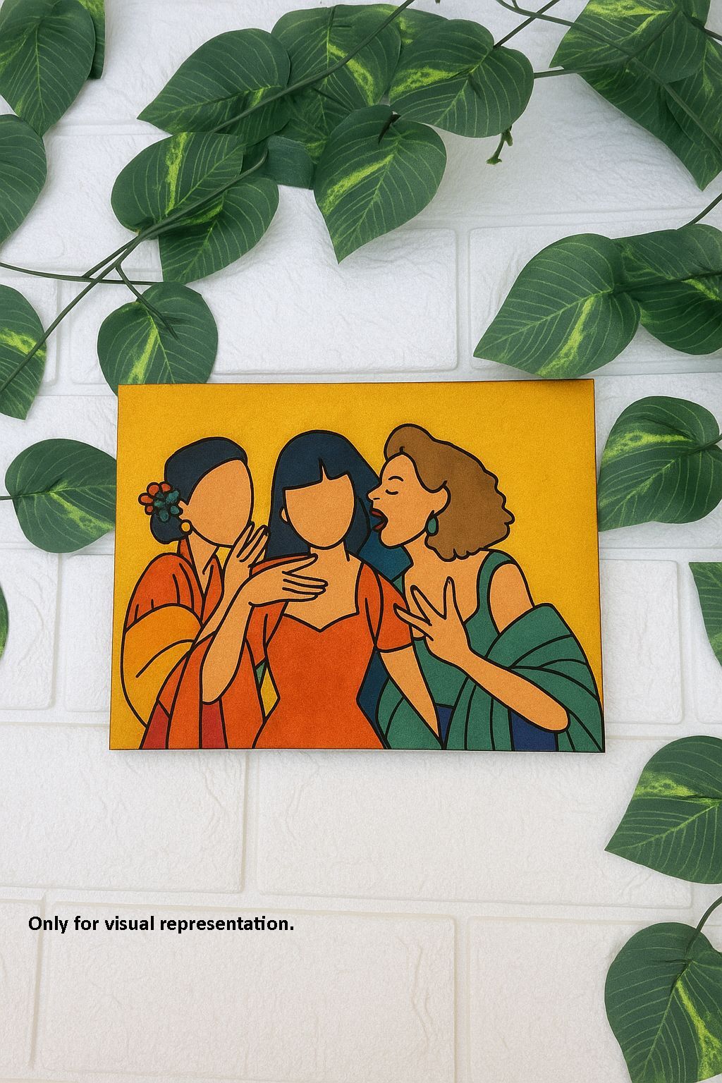 Dbeautify's Traditional Women Painting – DIY MDF