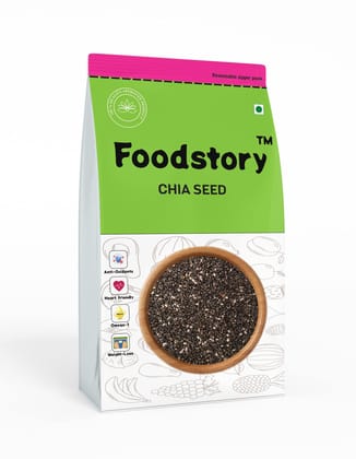 Foodstory Chia seed Raw |Natural | Keto diet | high in Fibre and anti oxidants. (1kg) Foodstory Chia seed Raw |Natural | Keto diet | high in Fibre and anti oxidants. (1kg)