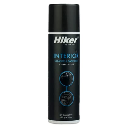 Hiker by Varroc Car Interior Cleaner and Sanitizer (450 ml) | Cleans Dirt & Removes Stains | Suitable for Dashboard, Upholstery, Leather, and Fabric | Protects from UV Rays and Fading Hiker by Varroc Car Interior Cleaner and Sanitizer (450 ml) | Cleans Dirt & Removes Stains | Suitable for Dashboard, Upholstery, Leather, and Fabric | Protects from UV Rays and Fading