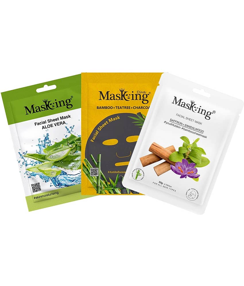Masking - Cleansing Sheet Mask for All Skin Type ( Pack of 3 )