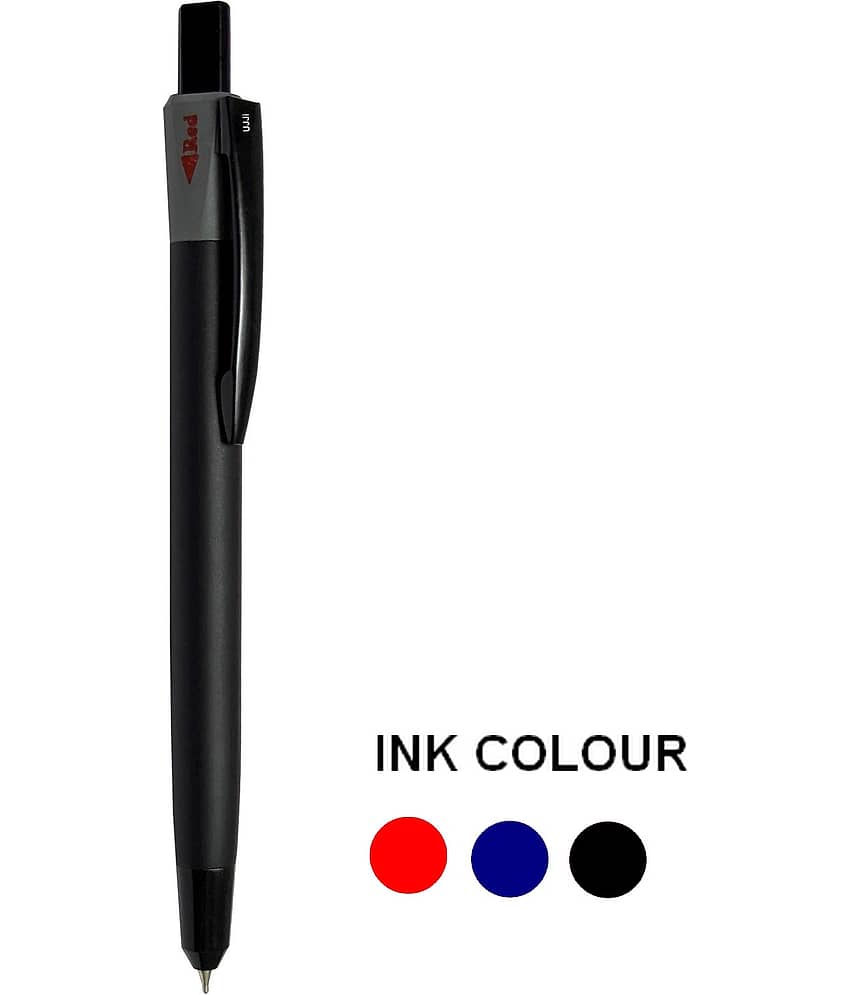 UJJi 3 color ink Pen Blue, Black & Red Color Ink Metal Retractable Multi Function Pen